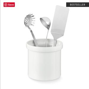 Ceramic Partitioned Utensil Holder - EUC